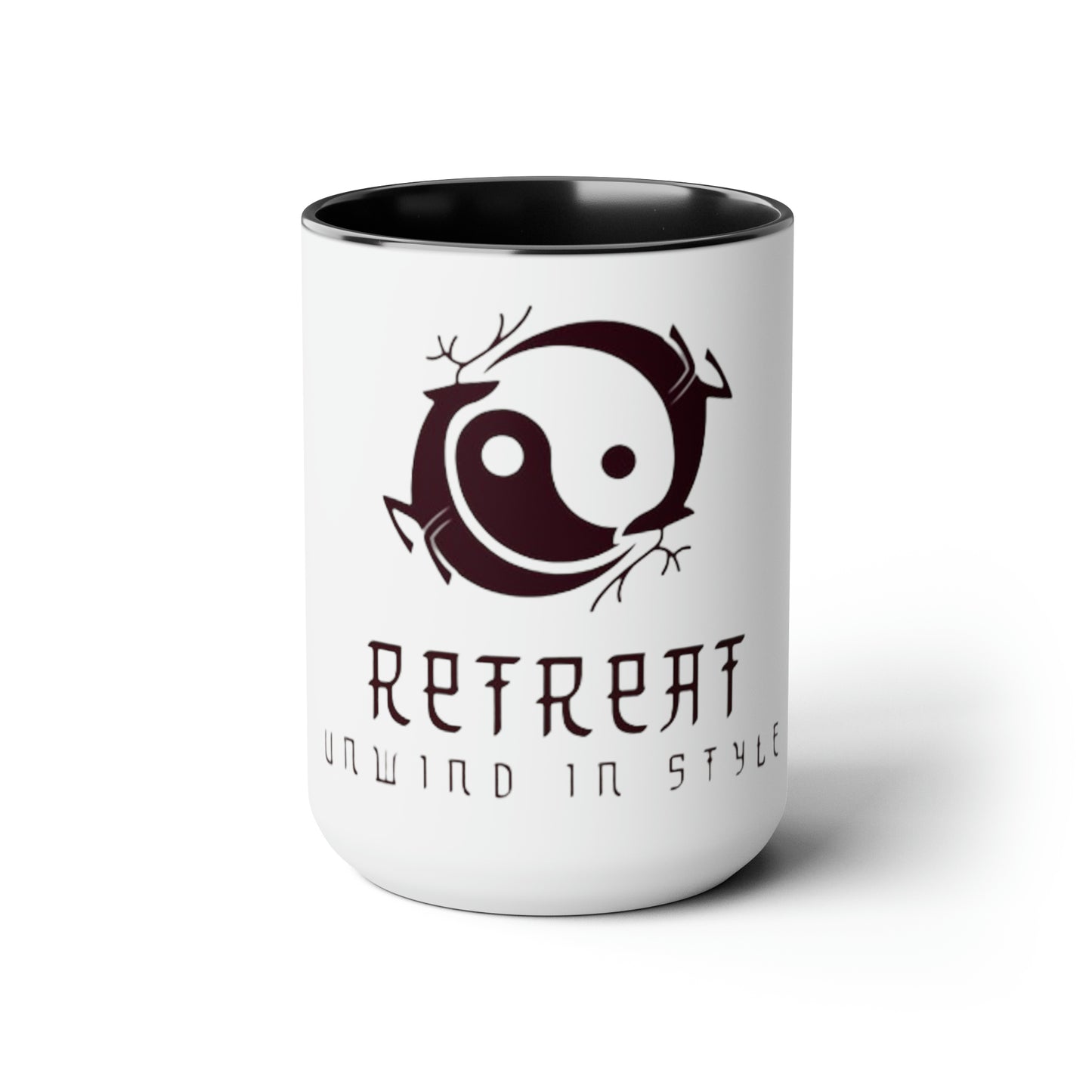 Retreat Two-Tone Coffee Mugs, 15oz