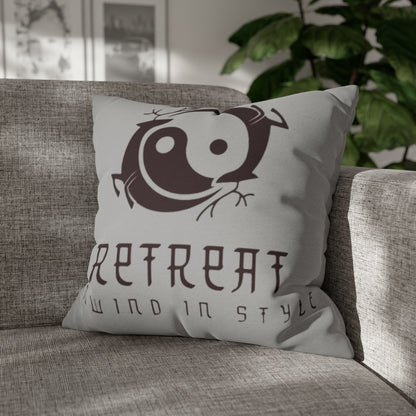 Retreat Spun Polyester Square Pillow Case