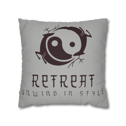 Retreat Spun Polyester Square Pillow Case