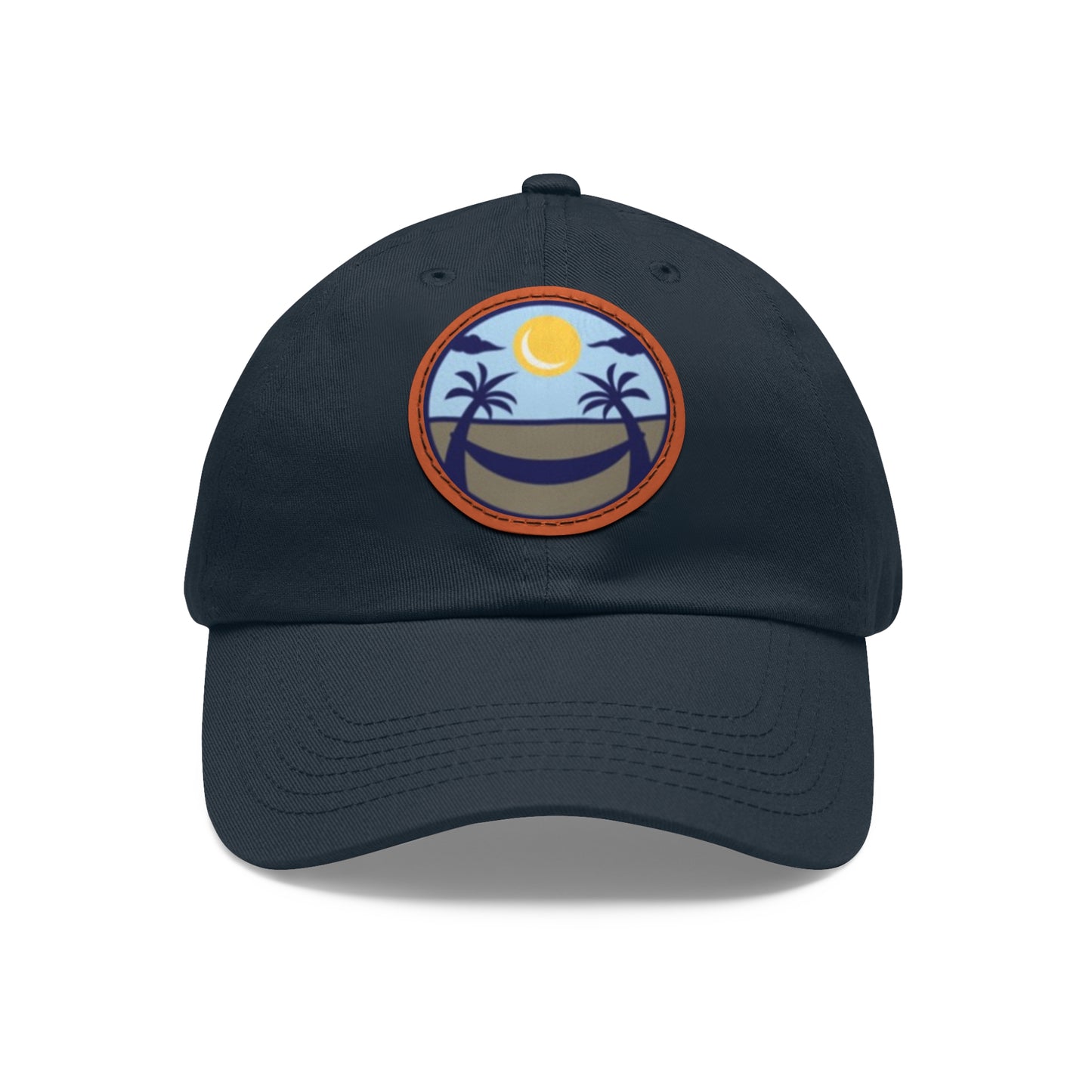 Upscale Retreat Dad Hat with Leather Patch