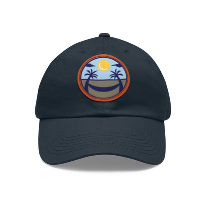 Upscale Retreat Dad Hat with Leather Patch