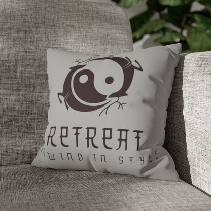 Retreat Faux Suede Square Pillow Case