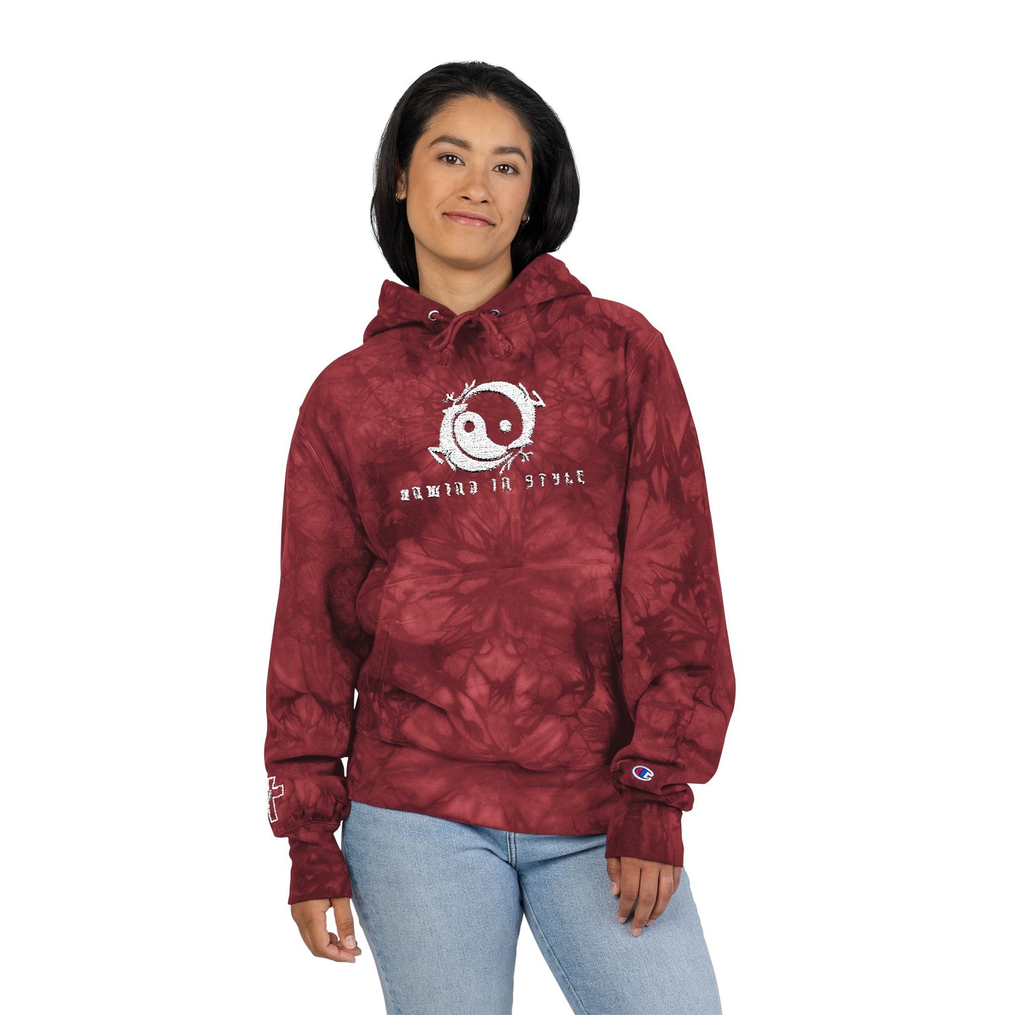 Retreat Champion Tie-Dye Hoodie (Embroidery)
