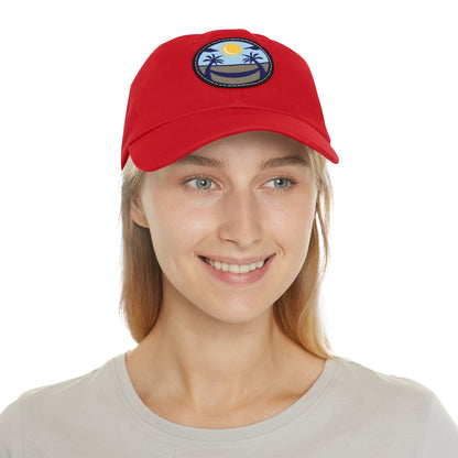 Upscale Retreat Dad Hat with Leather Patch