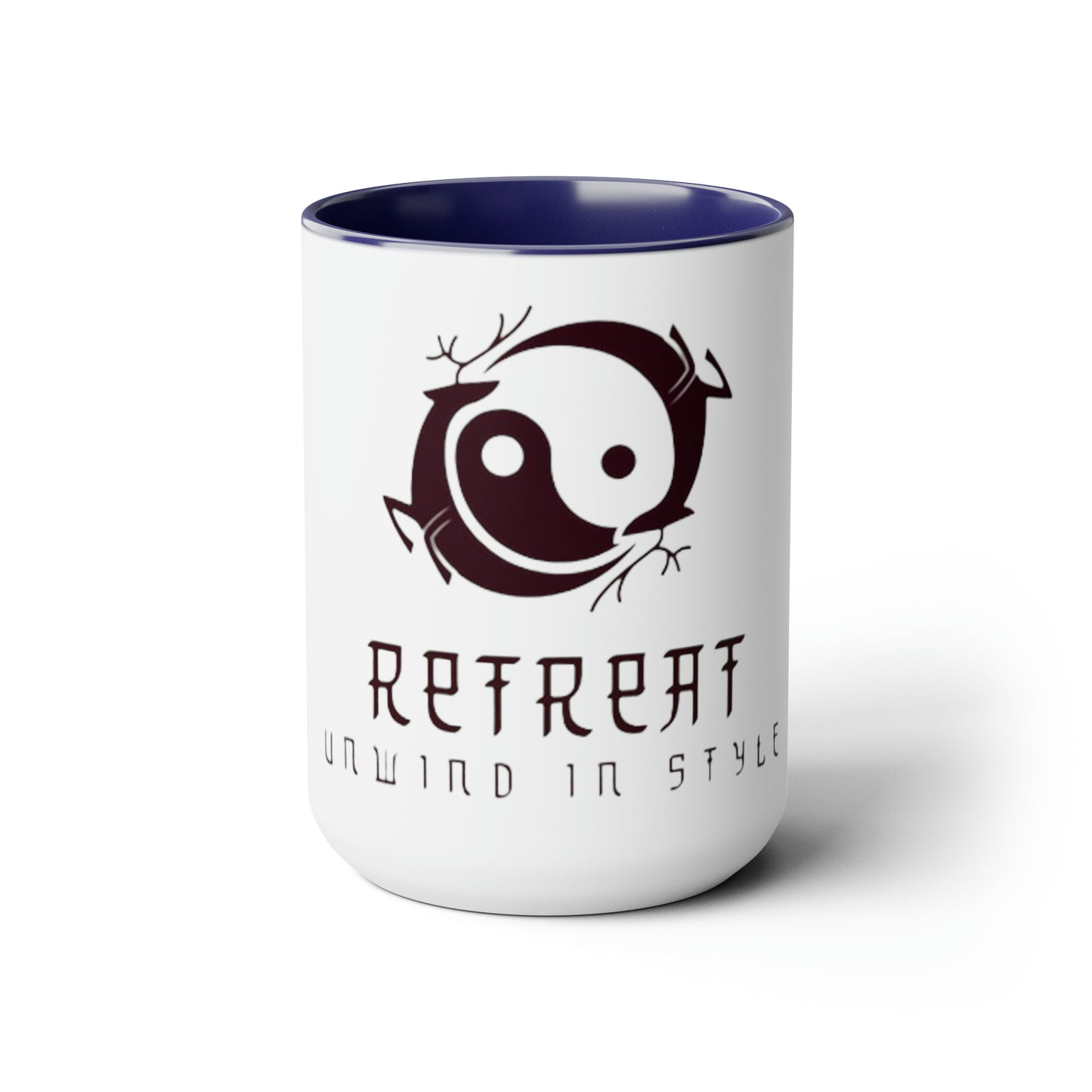 Retreat Two-Tone Coffee Mugs, 15oz