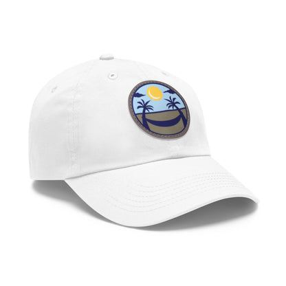 Upscale Retreat Dad Hat with Leather Patch