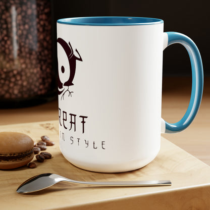 Retreat Two-Tone Coffee Mugs, 15oz