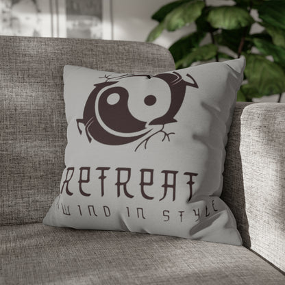 Retreat Spun Polyester Square Pillow Case