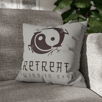 Retreat Faux Suede Square Pillow Case
