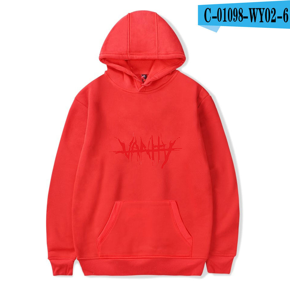 juice wrld printed hooded sweatshirt