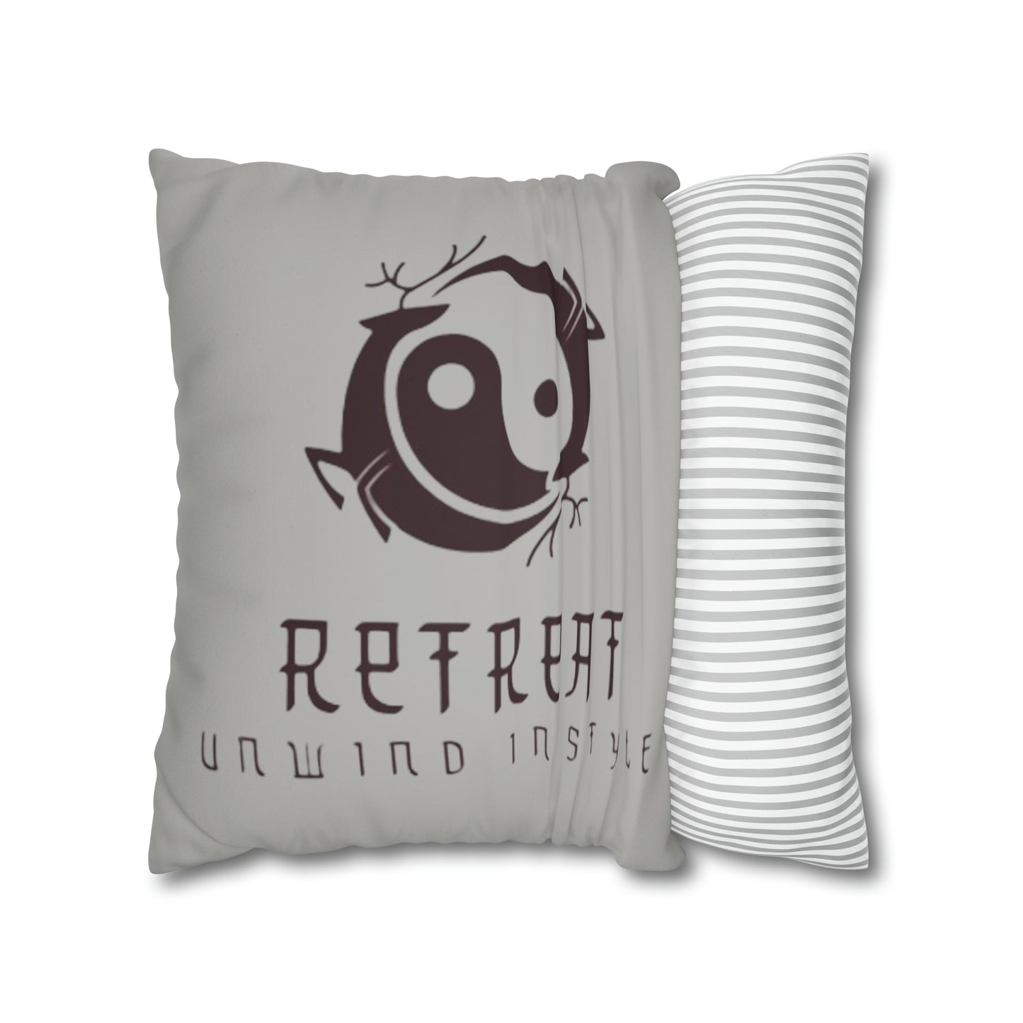 Retreat Faux Suede Square Pillow Case