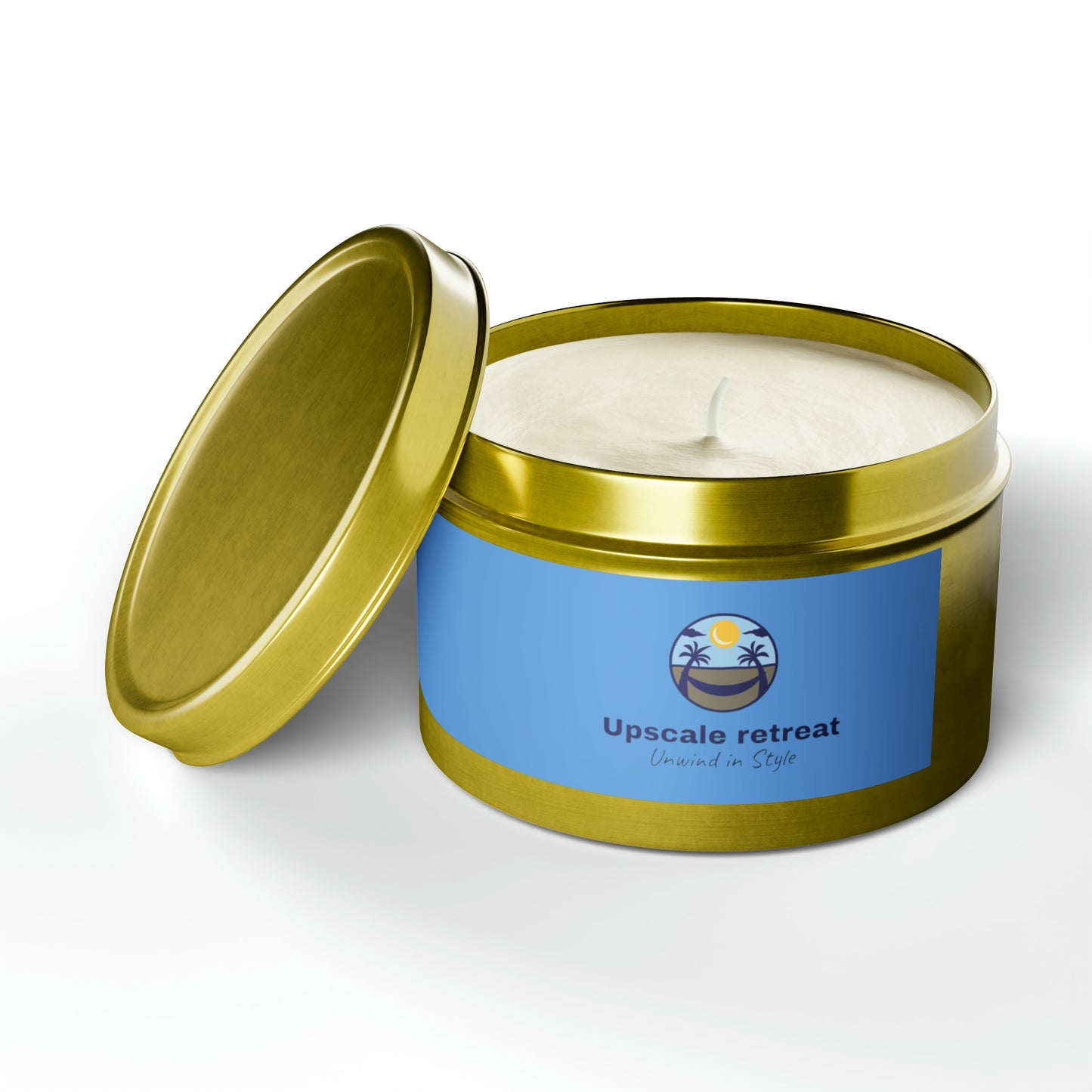 Upscale Retreat Tin Candles