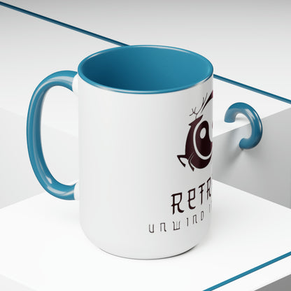 Retreat Two-Tone Coffee Mugs, 15oz