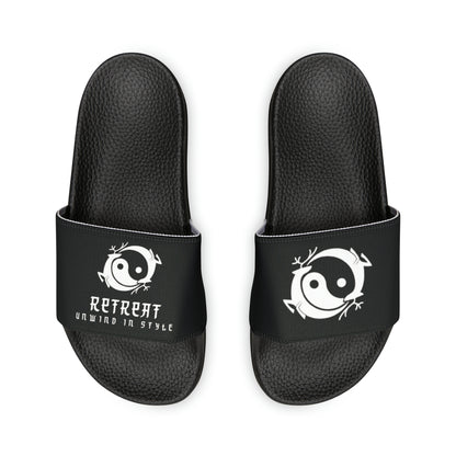 Women's PU Slide Sandals Branded Retreat