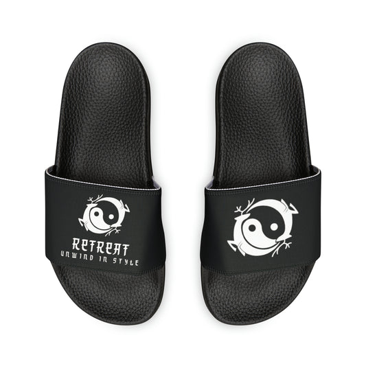 Women's PU Slide Sandals Branded Retreat