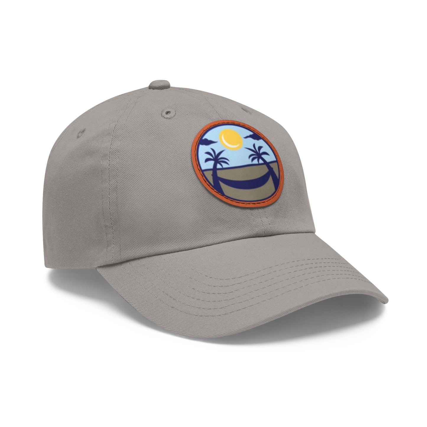 Upscale Retreat Dad Hat with Leather Patch