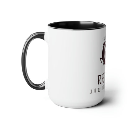 Retreat Two-Tone Coffee Mugs, 15oz