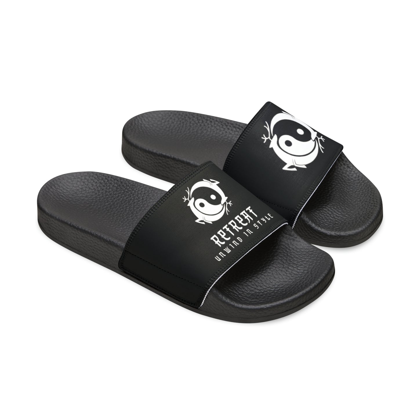 Women's PU Slide Sandals Branded Retreat