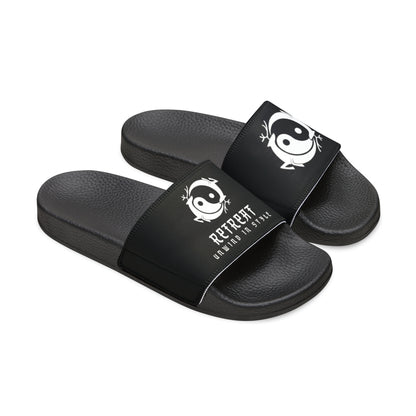 Women's PU Slide Sandals Branded Retreat