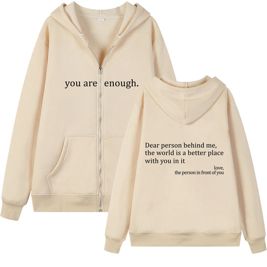 Retreat hoodie you are enough!