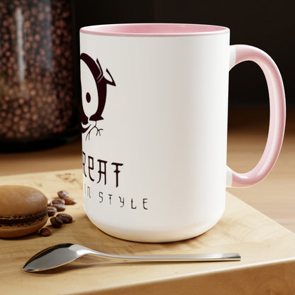 Retreat Two-Tone Coffee Mugs, 15oz