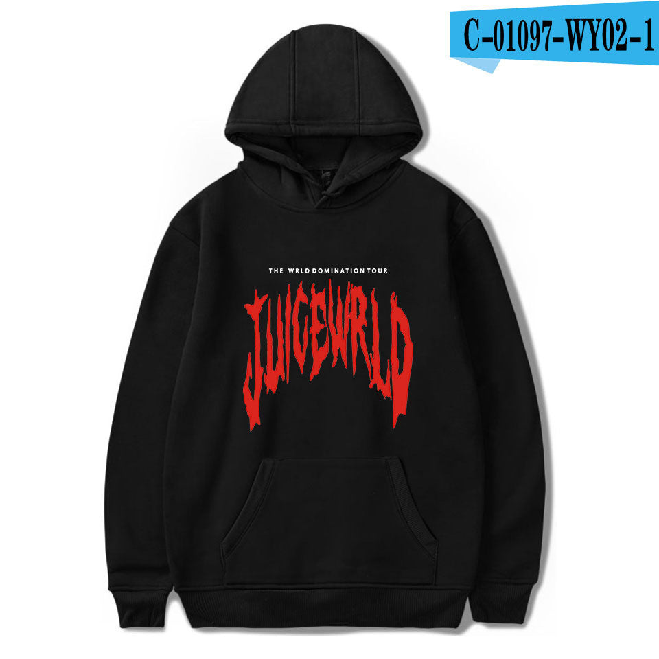 Juice Wrld Printed Fashionable Loose Men's And Women's Hooded Sweater