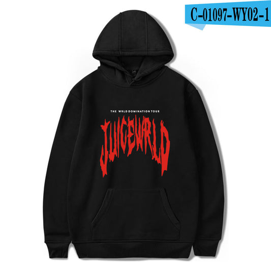 Juice Wrld Printed Fashionable Loose Men's And Women's Hooded Sweater