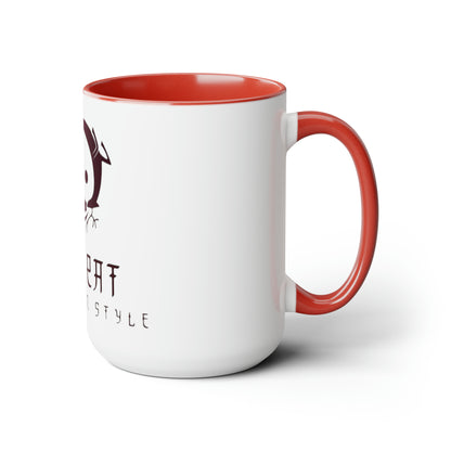 Retreat Two-Tone Coffee Mugs, 15oz