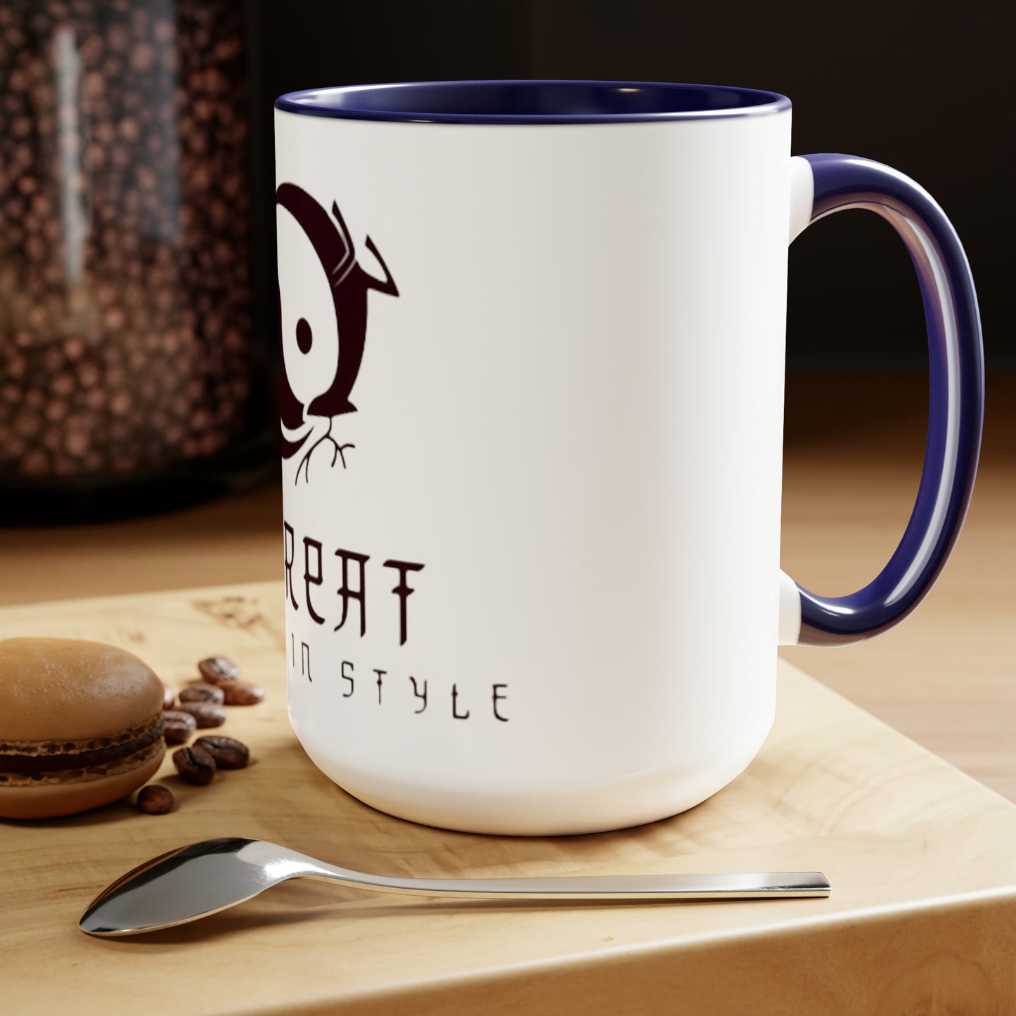 Retreat Two-Tone Coffee Mugs, 15oz