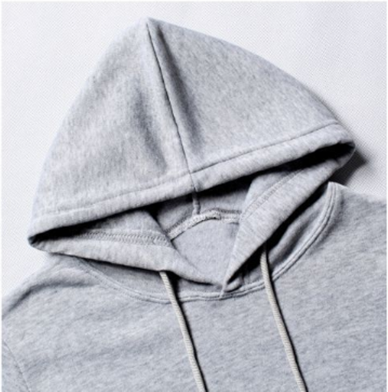 Print Loose - fitting Fleece Hoodie With Long Sleeves