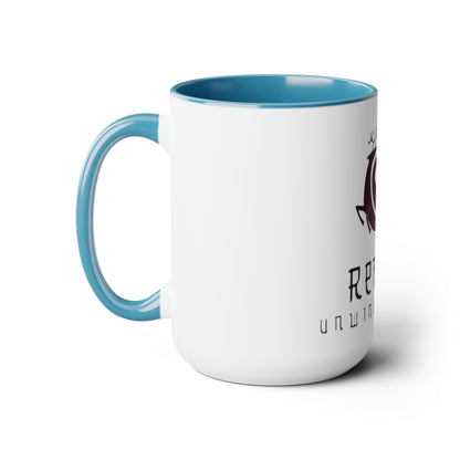 Retreat Two-Tone Coffee Mugs, 15oz