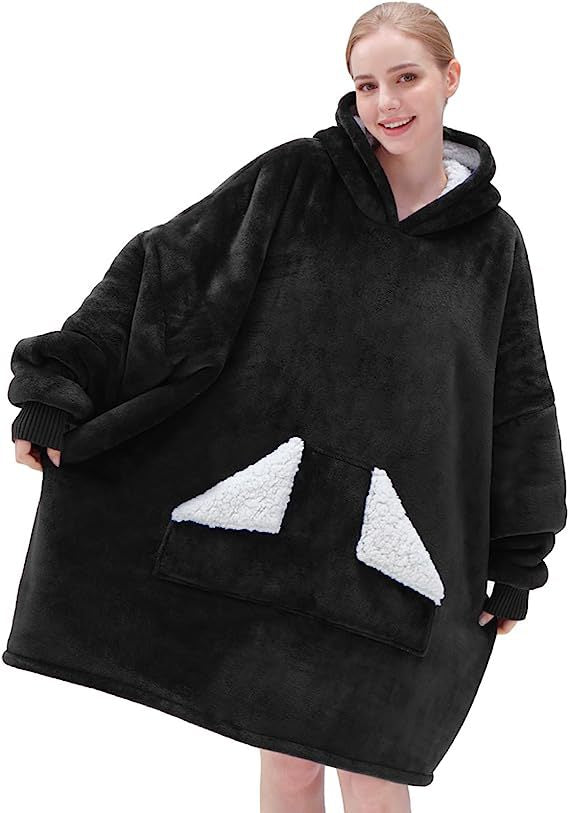 Men's And Women's Same Hooded Blanket