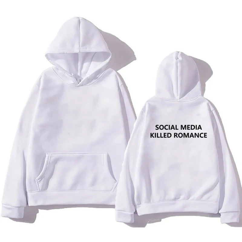 Social media killed romance hoodie