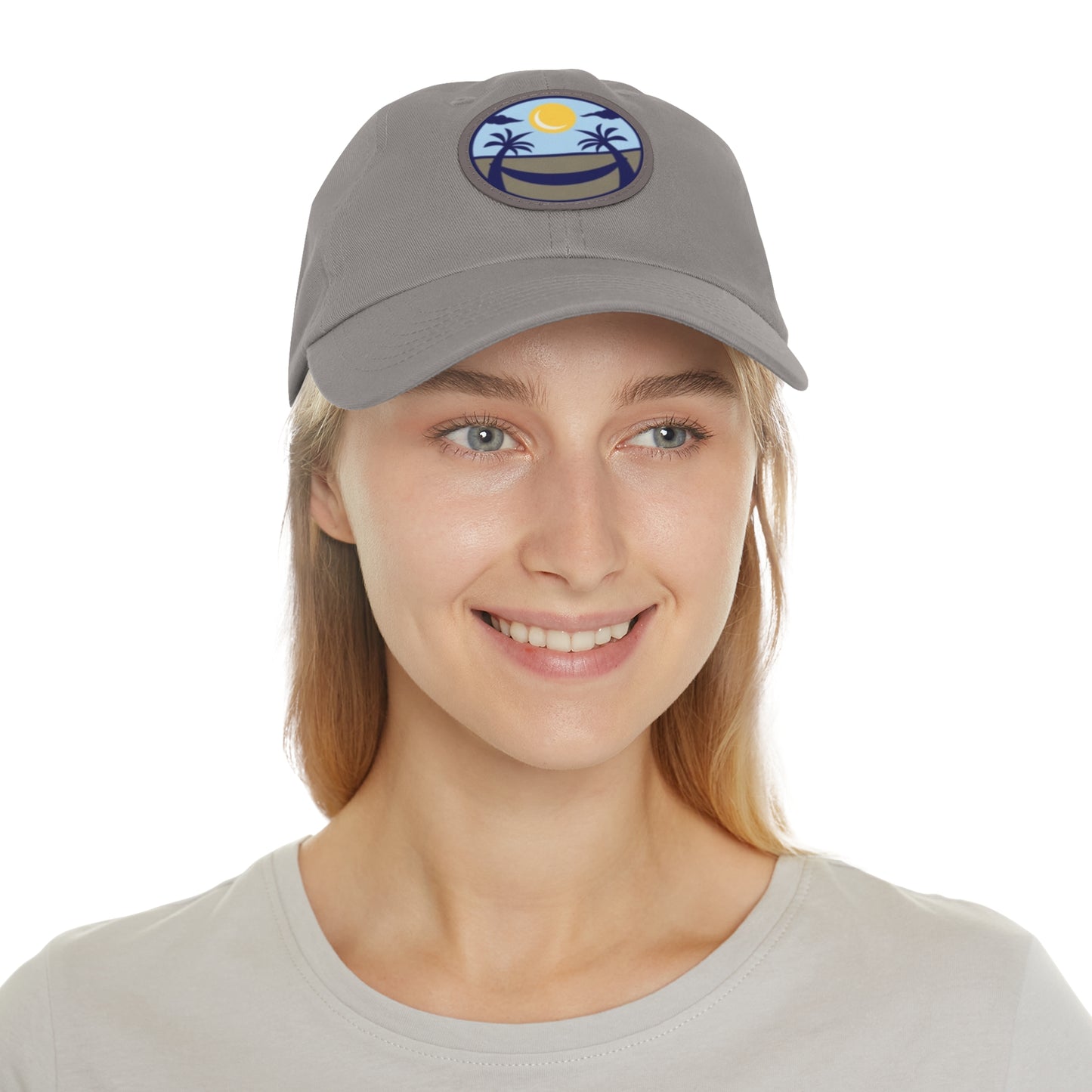 Upscale Retreat Dad Hat with Leather Patch