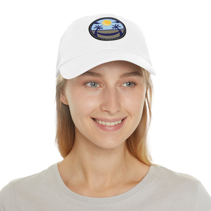 Upscale Retreat Dad Hat with Leather Patch