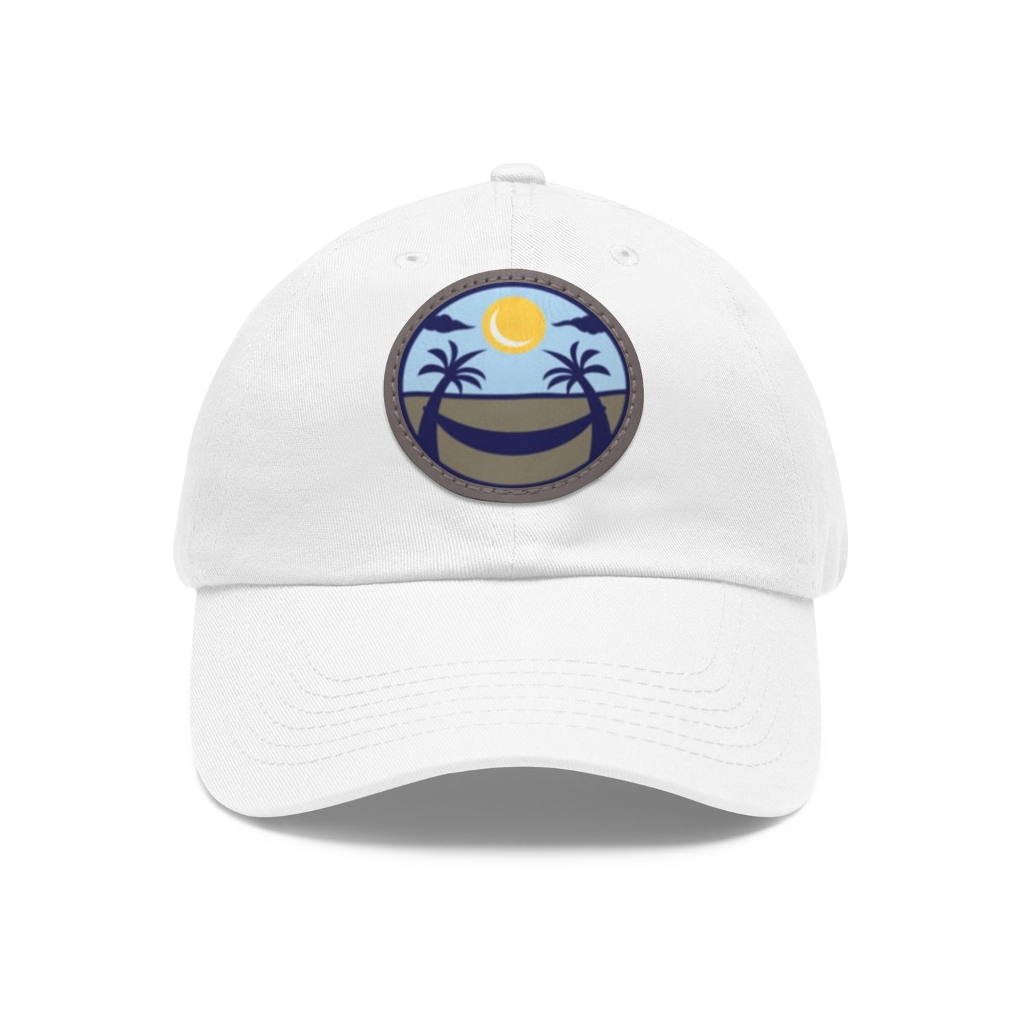 Upscale Retreat Dad Hat with Leather Patch