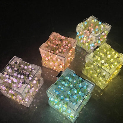 Handmade DIY Tulip Flower Small Night Light Romantic Gift