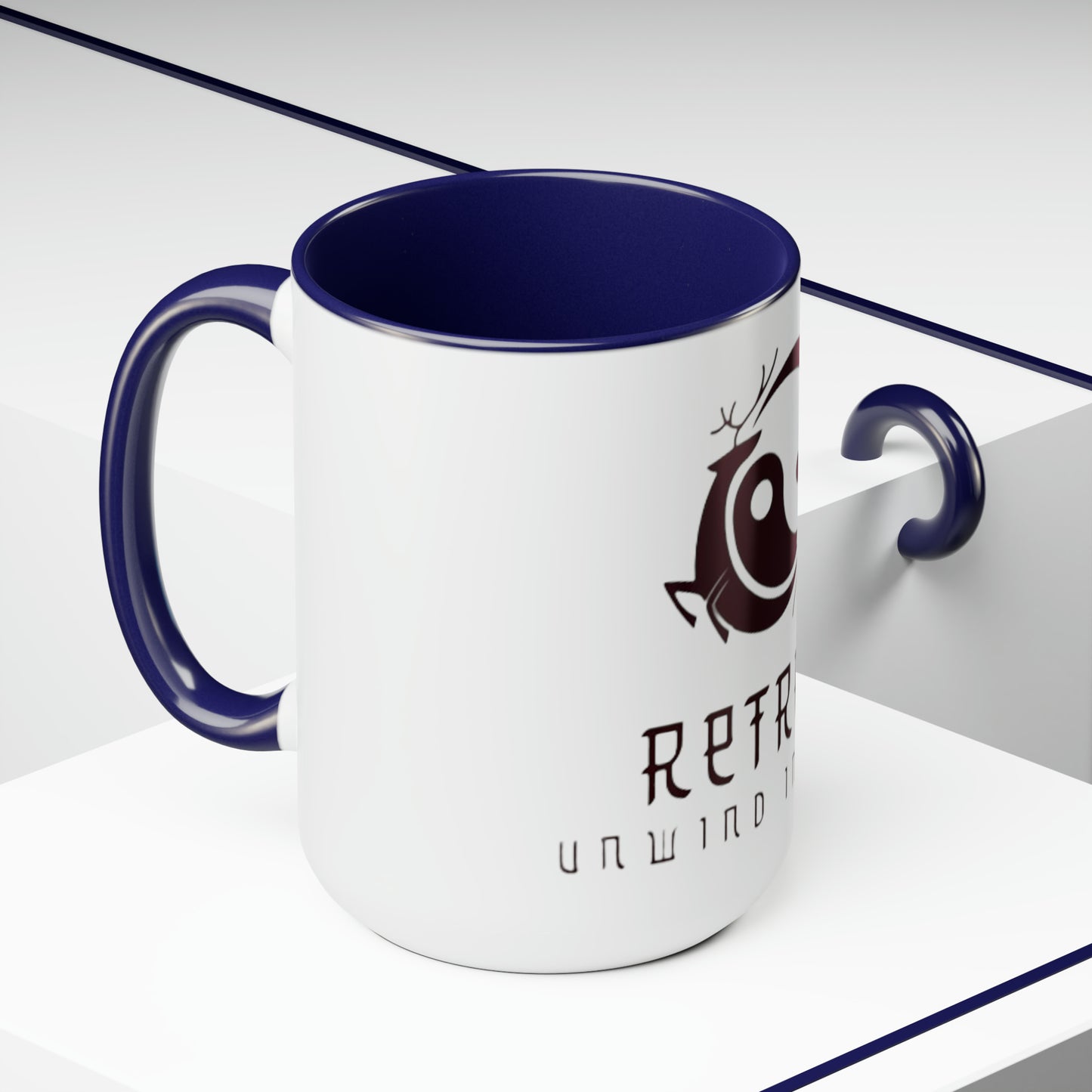 Retreat Two-Tone Coffee Mugs, 15oz