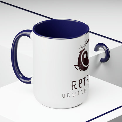 Retreat Two-Tone Coffee Mugs, 15oz