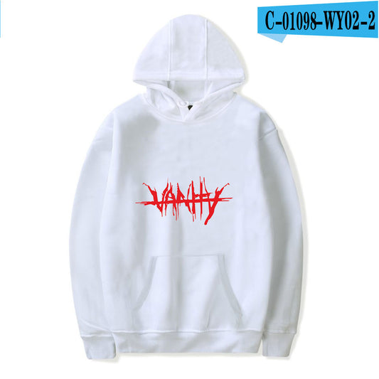juice wrld printed hooded sweatshirt