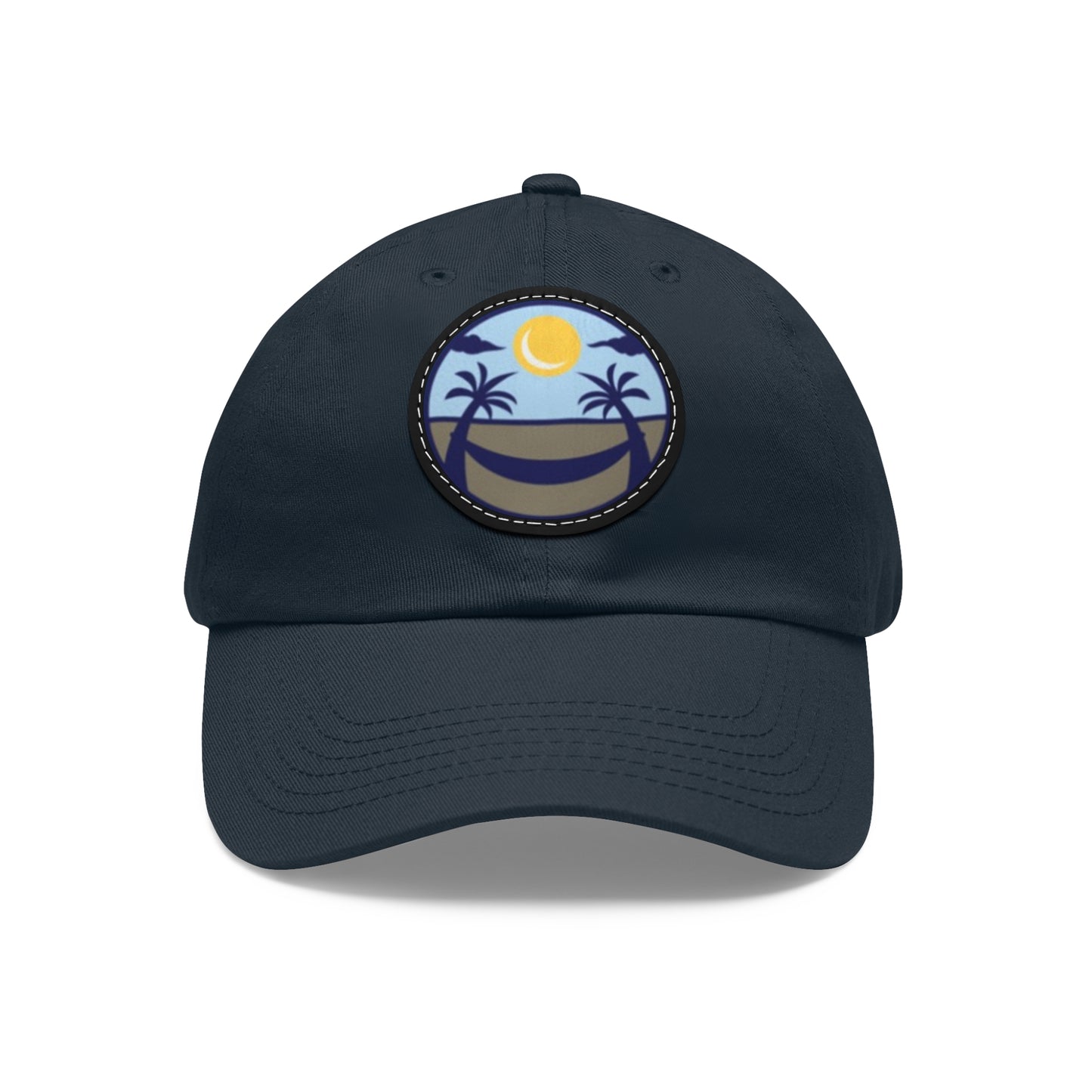 Upscale Retreat Dad Hat with Leather Patch