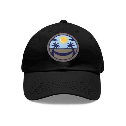 Upscale Retreat Dad Hat with Leather Patch
