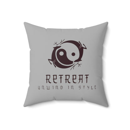 Retreat Faux Suede Square Pillow