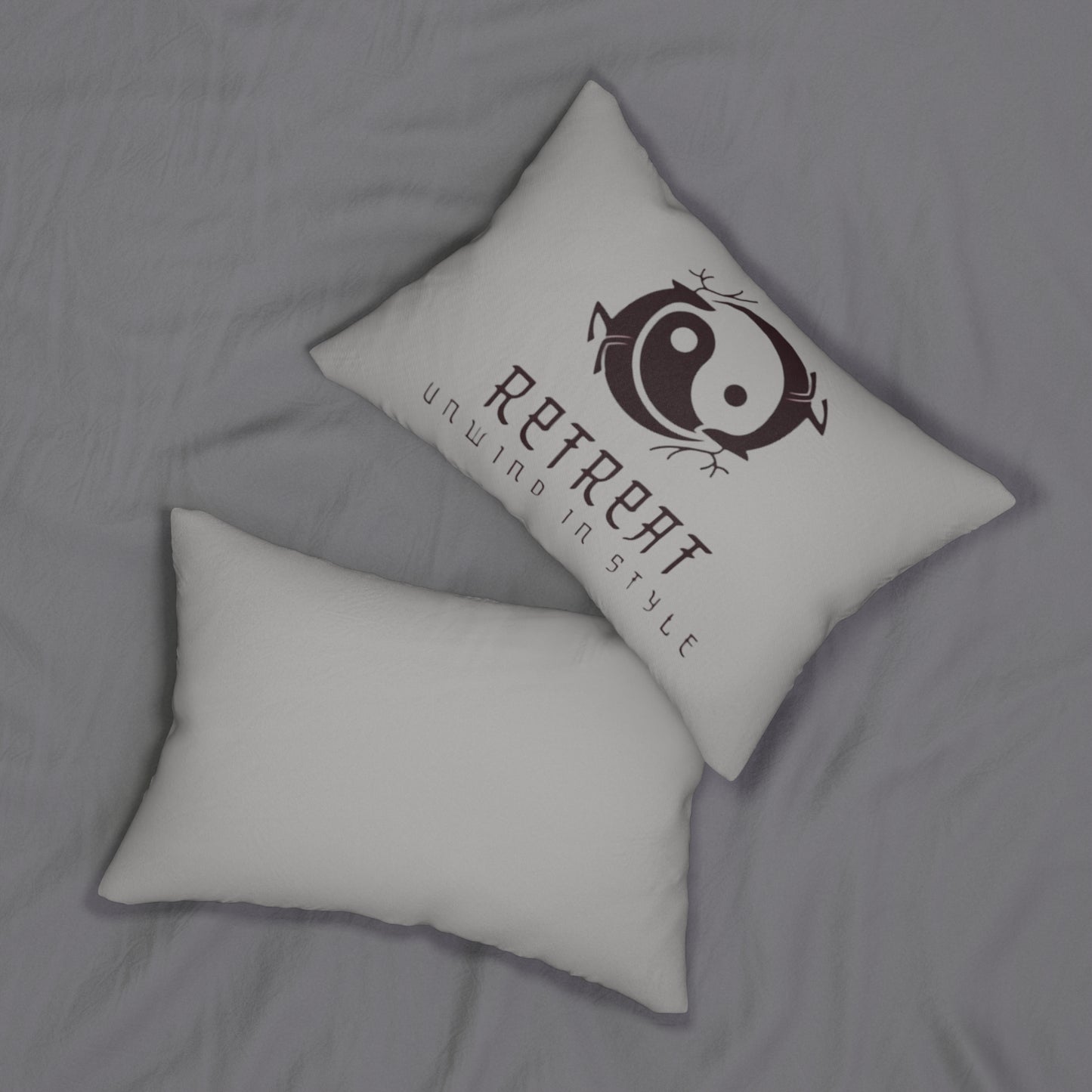 Retreat Spun Polyester Lumbar Pillow