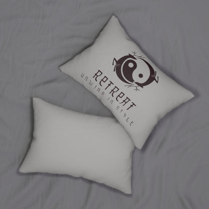 Retreat Spun Polyester Lumbar Pillow