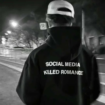 Social media killed romance hoodie