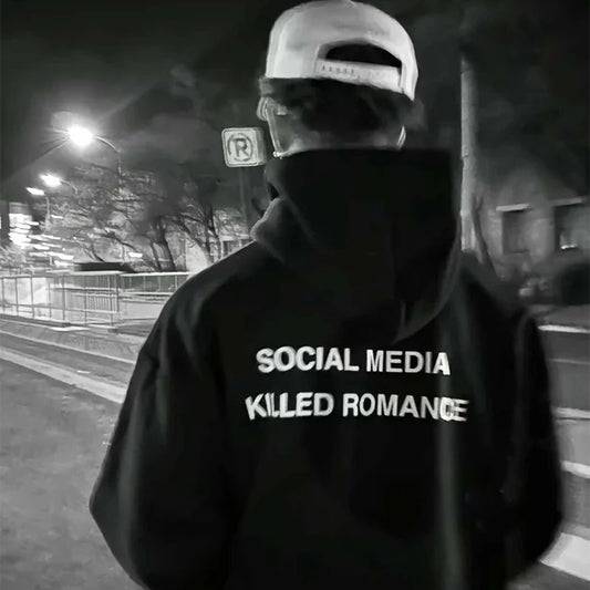 Social media killed romance hoodie