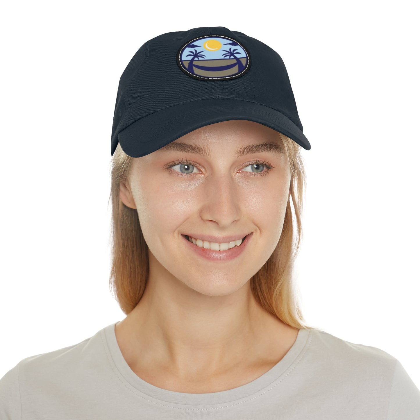 Upscale Retreat Dad Hat with Leather Patch