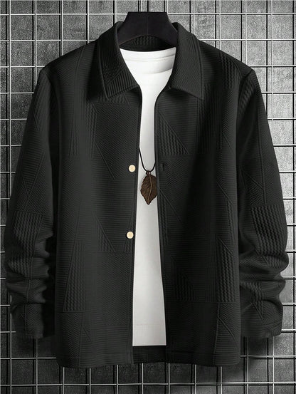 Men's Fashion Comfortable Solid Color Shirt Coat
