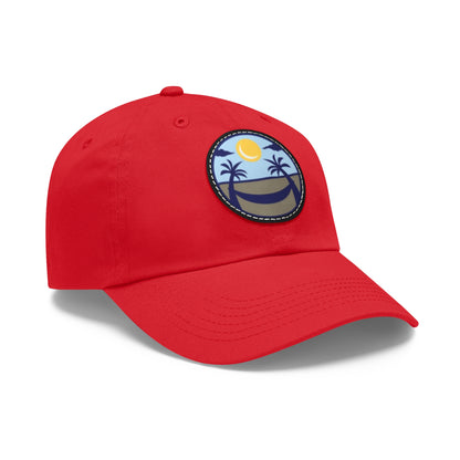 Upscale Retreat Dad Hat with Leather Patch